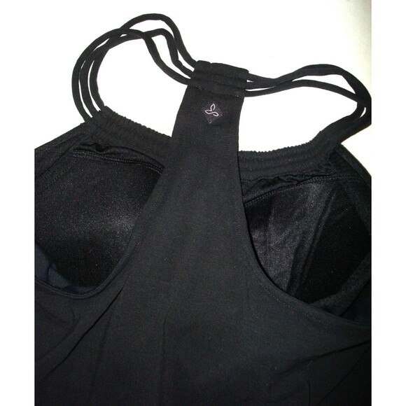 New Womens NWT PrAna S Pristine Dress Recycled Black Bra Adjustable Mini Short - Picture 6 of 6